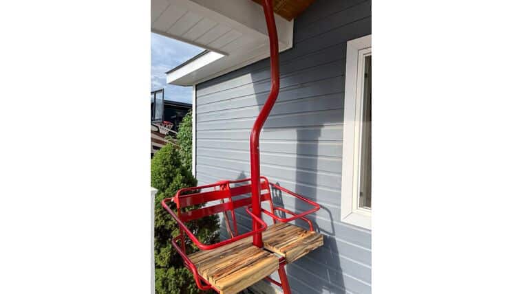 2 Chair Metal Ski Lift Chair | Rental
