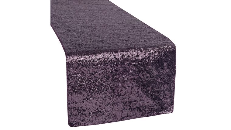 Glitz Sequin Table Runner – Eggplant/Plum | Rental Glitz Sequin Table Runner – Eggplant/Plum | Rental