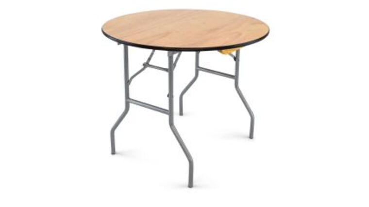 Banquet Table | Wood | Round | 36″ | Rental
