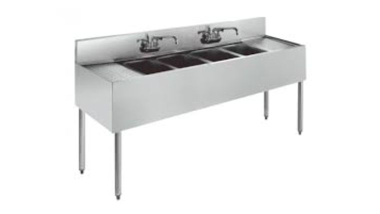 4 Compartment Portable Stainless Steel Sink w/ Heater | Rental 4 Compartment Portable Stainless Steel Sink w/ Heater | Rental