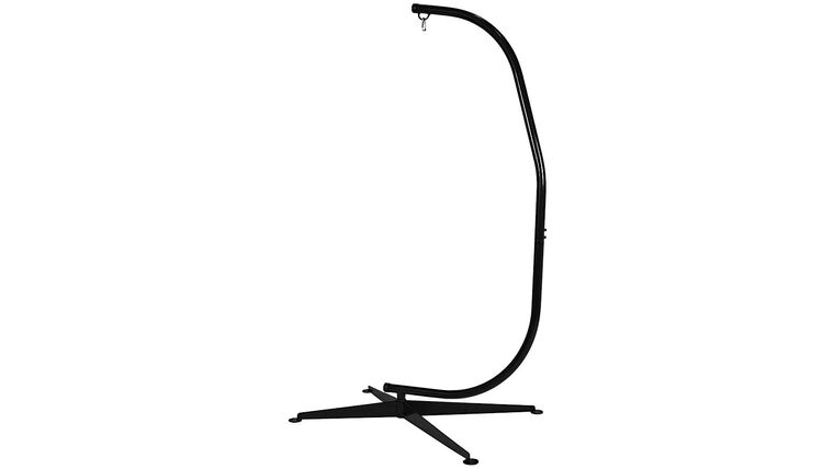 Hammock Chair – Chair Stand Hanging Hammock Stand, Premium C-Stand for Air Porch Swing Chair, Heavy Duty 300lbs Capacity, Indoor/Outdoor | Rental