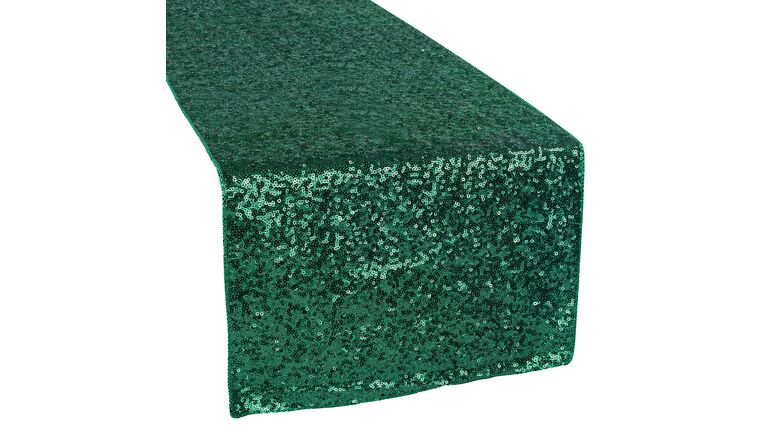 Glitz Sequin Table Runner – Emerald Green | Rental Glitz Sequin Table Runner – Emerald Green | Rental