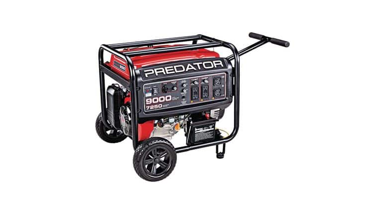 9000 Watt Predator 7250 Running Watts, 13 HP (420cc) Generator CARB with GFCI Outlet Protection | Rental