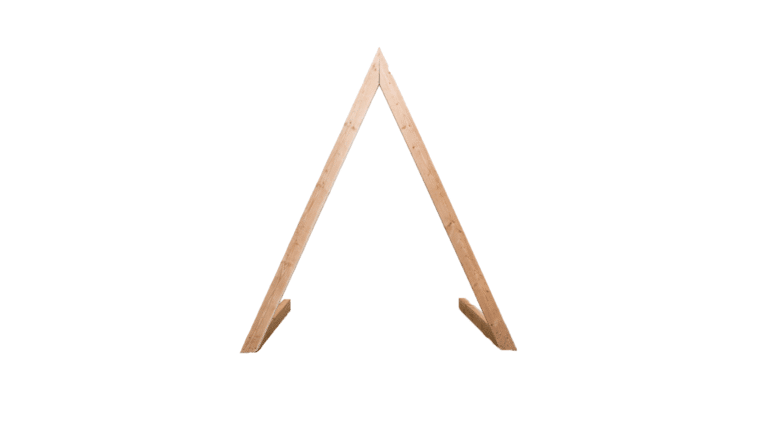 Rustic Wood Triangle Arch – 95″ | Rental Rustic Wood Triangle Arch – 95″ | Rental