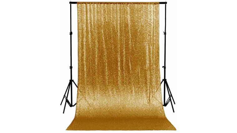 Drapery – Sequin Curtain Backdrop – 8′ x 8′ Gold | Rental Drapery – Sequin Curtain Backdrop – 8′ x 8′ Gold | Rental
