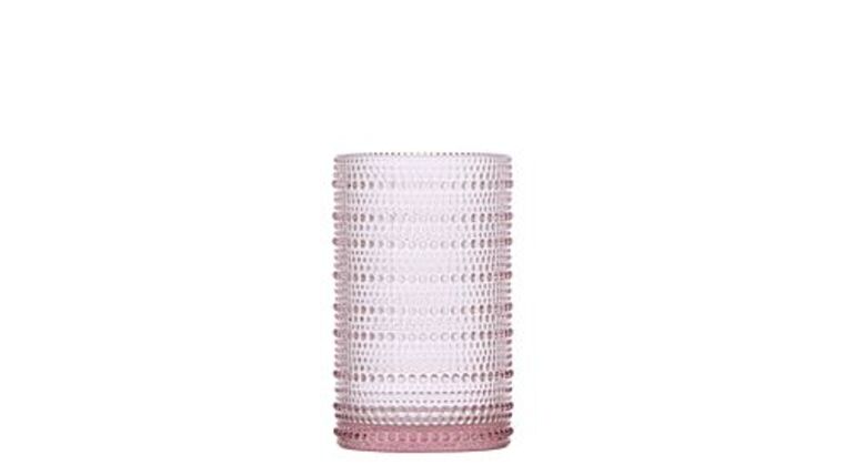 Jupiter, Beverage Glass – Pink Iced 13oz | Rental