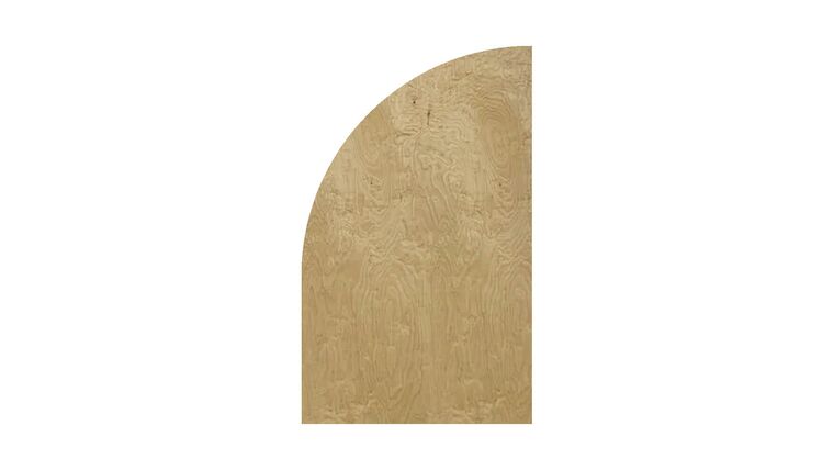 Chiara Arch Wall Panel – Wood 48″H x 28″W (Right Leaning) | Rental