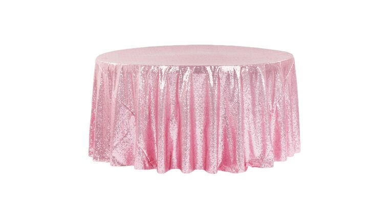 Glitz Sequins 120″ Round Tablecloth – Pink | Rental Glitz Sequins 120″ Round Tablecloth – Pink | Rental