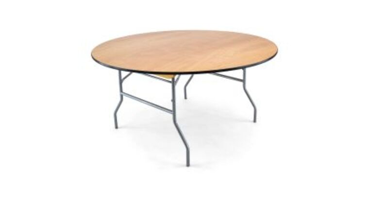 Banquet Table | Wood | Round | 60″ | Rental Banquet Table | Wood | Round | 60″ | Rental