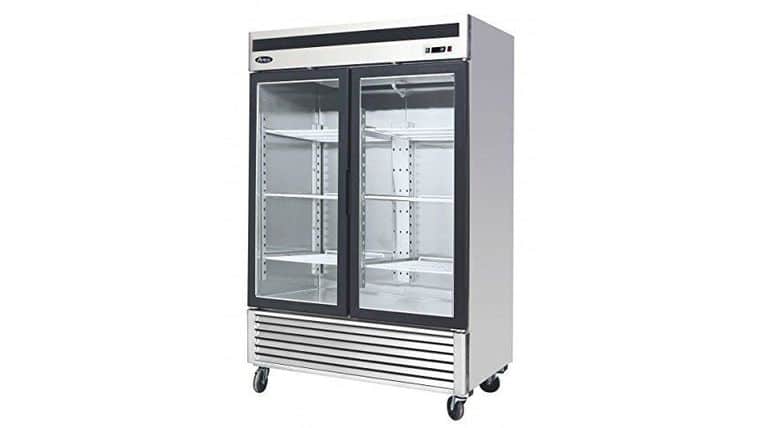 Double Door Glass Display Freezer | Rental Double Door Glass Display Freezer | Rental