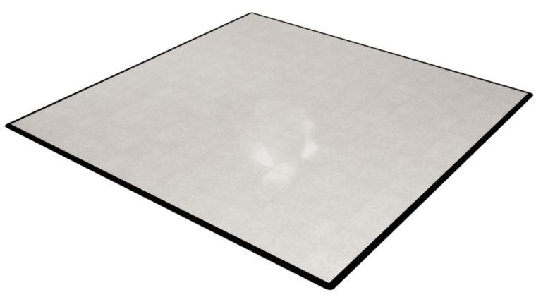 24′ x 24′ White Marble Dance Floor | Rental