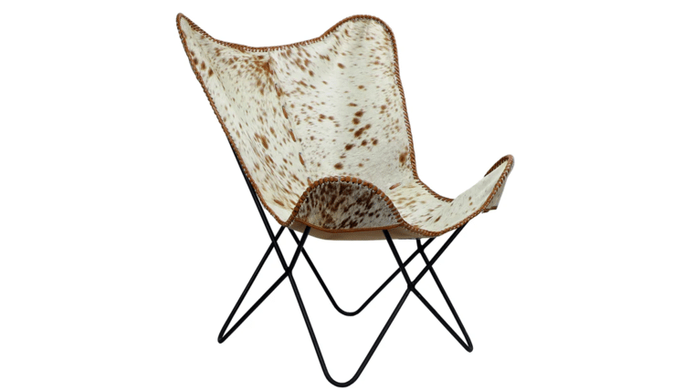 Accent Chair – Butterfly Leather Chair – Spotted | Rental