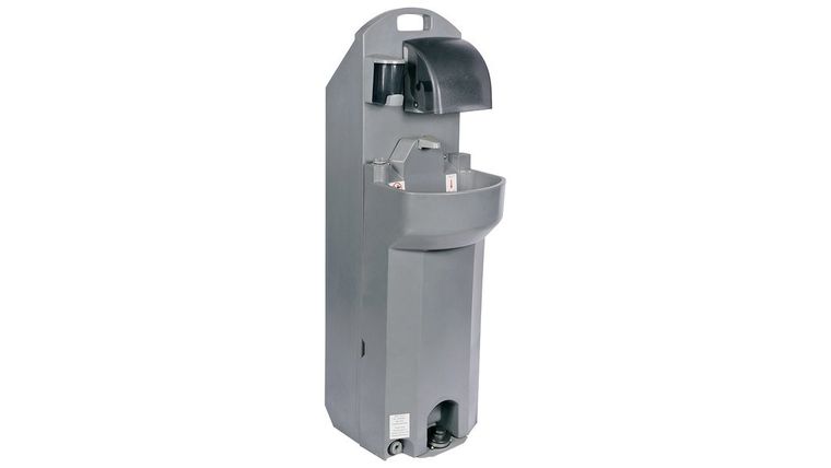 PolyJohn PSW2-1000 HandStand2 Grey 17 Gallon Deep Bowl Mobile Sink | Rental