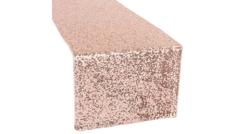 Glitz Sequin Table Runner – Blush/Rose Gold | Rental Glitz Sequin Table Runner – Blush/Rose Gold | Rental
