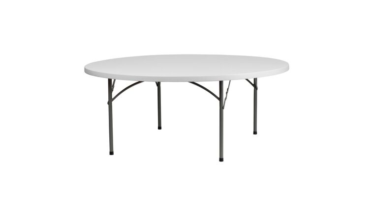 Banquet Table | Plastic | Round | 72″ w/Umbrella Hole | Rental Banquet Table | Plastic | Round | 72″ w/Umbrella Hole | Rental