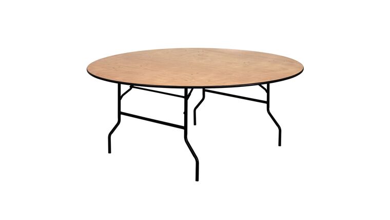 Banquet Table | Wood | Round | 72″ | Rental