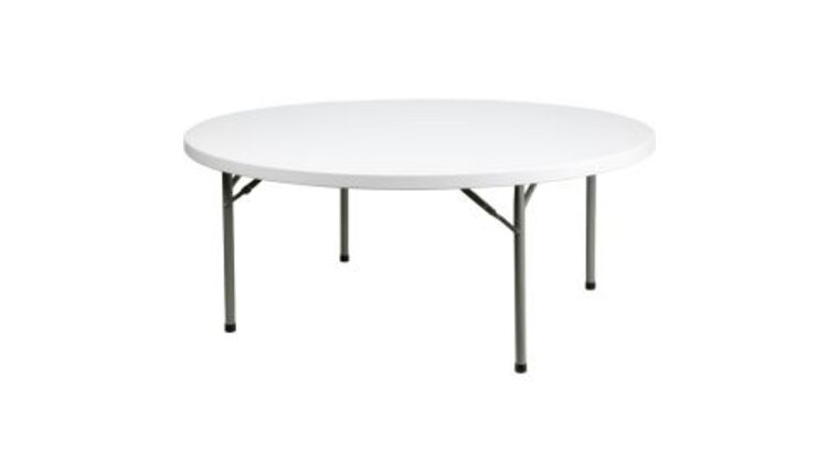 Banquet Table | Plastic | Round | 72″ | Rental Banquet Table | Plastic | Round | 72″ | Rental
