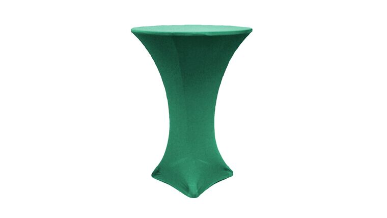 Spandex | Emerald Green | 30″ Round Cocktail Tablecloth | Rental
