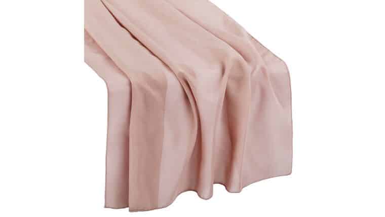 Chiffon Wedding Table Runner 27″x120″ – Dusty Rose | Rental Chiffon Wedding Table Runner 27″x120″ – Dusty Rose | Rental