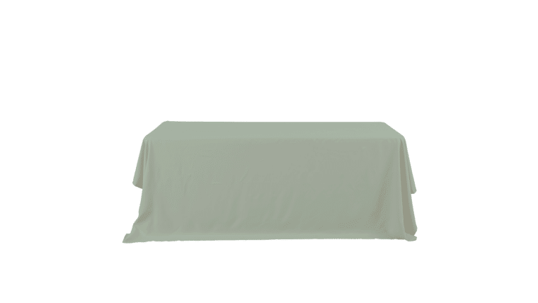 Polyester | Sage Green | 60″ x 120″ Rectangle Polyester Tablecloth | Rental