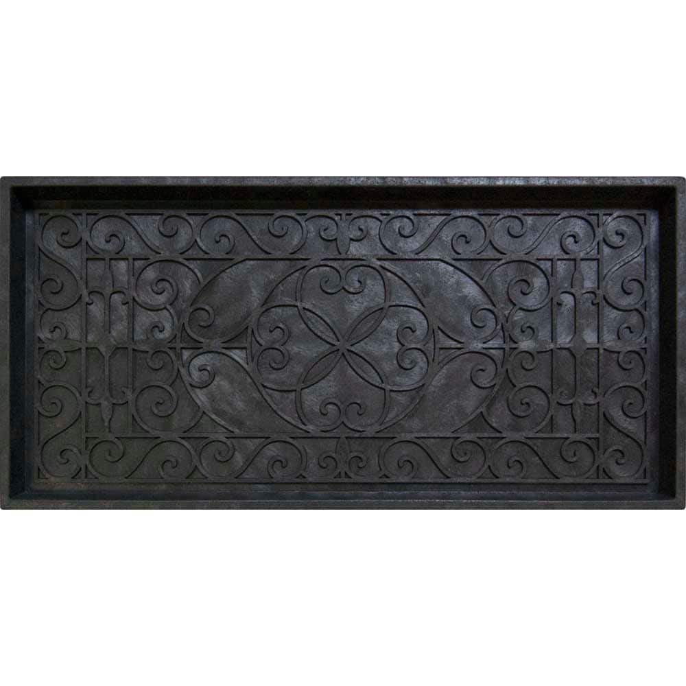 TrafficMaster — Manor Black 17 in. x 35 in. Rubber Boot Tray | Rental