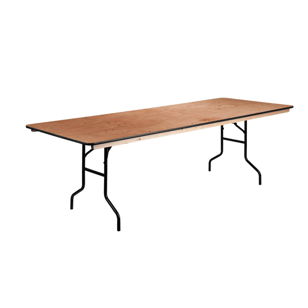 8FT (36" x 96") Plywood Table | Rental